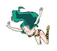13cmx11.5cm for Urusei Yatsura Lum Anime Decal Funny Car Stickers Van ATV