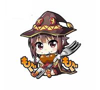 13cmx11.7cm for Konosuba Gods Blessing on This Wonderful World Decal Scratch Proof