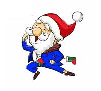 13cmx11.8cm for Christmas Cartoon Santa Car Stickers Vinyl Decals Suitable for Any