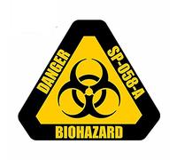 13cmx11cm for Biohazard Warning Label Auto Bumper Window Car Stickers Anime Vinyl Car