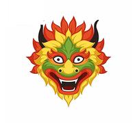 13cmx12.2cm for Dragon Head Fine Decal Interesting Car Stickers Waterproof Vinyl Car