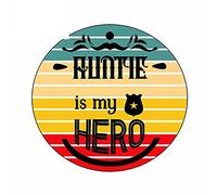 13cmx12.4cm for Auntie is My Hero Car Sticker Vehicle Waterproof Scratch Proof
