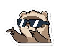 13cmx12.4cm for Ferret Rodent Do You Have A Problem Car Stickers Windows