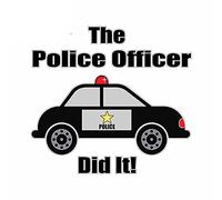 13cmx12.4cm for The Policeman Wars Pregnant Police Kid Decal Anime DIY Vehicle