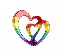 13cmx12.5cm for Gay Pride Heart Love LGBT Sign Car Stickers Vinyl JDM
