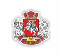 13cmx12.5cm for Lithuania Coat of Arms Car Stickers JDM Laptop Fine Decals
