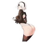 13cmx12.6cm Car Sticker Hot Girl Anime Window Wiper Decals Rear Windshield Car