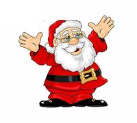 13cmx12.6cm for Santa Claus Christmas Fine Decal Funny Car Stickers Auto Air