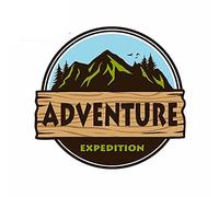 13cmx12.7cm for Adventure Mountain Expedition Camping Logo Personality Creative Car Stickers Vinyl