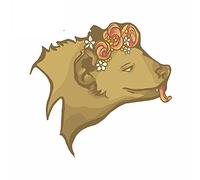 13cmx12.7cm for Animal I Feel Pretty Fine Decal Personality Creative Car Stickers