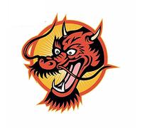 13cmx12.7cm for Chinese Red Dragon Fine Decal DIY Waterproof Occlusion Scratch Car