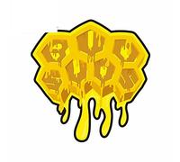 13cmx12.7cm for Honey Hive Yellow Window Decal Deal Laptop Motorcycle Bumper Personality