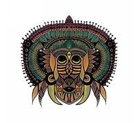 13cmx12.7cm for RAW Voodoo Wizard Vinyl Car Stickers Fin Laptop Anime JDM