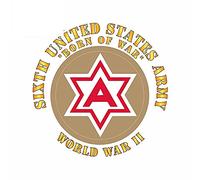13cmx12.7cm for Sixth United States Aemy Born of War Scratch Proof Car
