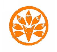 13cmx12.9cm for Fox Clan Mon Waterproof Decal Motorcycle Race Car Refrigerator Vinyl