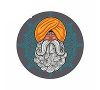 13cmx12.9cm for Guru Vinyl Car Stickers Motorcycle Helmet Room Fine Air Conditioner