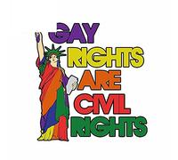 13cmx12cm for Gay Rights are Civil Rights Decal Trunk Personality Windows Car Stickers