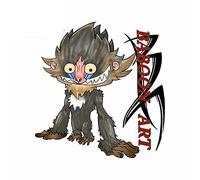 13cmx12cm for Raboom Art Monkey Personality Laptop Windshield Car Stickers Refrigerator Windows Waterproof