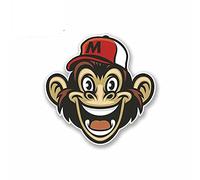 13cmx13cm Cartoon Monkey Funny Car Stickers RV Van 3D DIY Fine Decal Vinyl