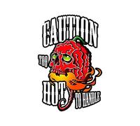 13cmx17.4cm for Caution Too hot to Handle Car Stickers Anime Windshield Trunk