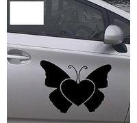 13cmx36.4cm Heart Butterfly Car Sticker Cars Door Side Truck Window Rear Windshield