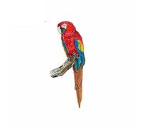 13cmx5.5cm for Scarlet Macaw Parrot Tropical Bird Car Stickers Vinyl Sunscreen RV