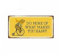 13cmx6.5cm for Do More of What Makes You Happy Sign Funny Car