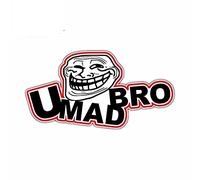 13cmx6.9cm for You Mad Bro Internet Troll Face Trolling Car Decal Car