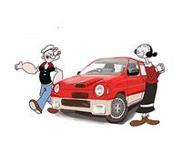 13cmx7.2cm Decal for Popeye and Olive OYL Air Conditioner Refrigerator Car Assessoires