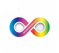 13cmx7.3cm for Neurodiversity Symbol Car Stickers Helmet Motorcycle Sunscreen Vinyl JDM Bumper