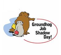 13cmx7.8cm for Groundhog Job Shadow Day Auto Decal Bumper Window Car Stickers