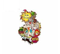 13cmx8.5cm for Little Red Riding Hood and Wolf Funny Car Stickers Vinyl