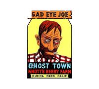 13cmx8.7cm for Sad Eye Joe Ghost Town Car Assessoires Stickers Funny Car
