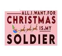13cmx8.9cm for Christmas is My Soldier Decal Car Assessoires Stickers Personality Windows