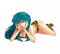 13cmx8cm for Urusei Yatsura Vinyl Car Stickers Waterproof Occlusion Scratch Window Trunk Decal