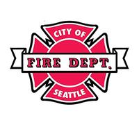 13cmx9.2cm for City of Fire Dept Seattle Vinyl Car Stickers Creative Graffiti