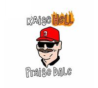 13cmx9.2cm for Raise Hell Praise Dale Car Stickers Vinyl Material Windshield Fine