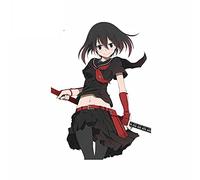 13cmx9.4cm for Akame Ga Kill Akame Car Stickers Anime Waterproof Motorcycle Helmet