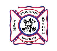 13cmx9.4cm for Brighton Fire Rescue District Vinyl Car Stickers Helmet Snowboard Fine