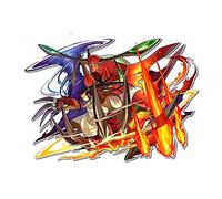 13cmx9.4cm for Shaman King Ghidorah Car Stickers Scratch Proof RV Decal Personality