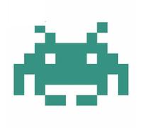 13cmx9.5cm for Arcade Space Invaders Green Wall Car Sticker Snowboard Wall Decal