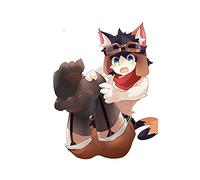 13cmx9.5cm for Femboy Hooters Furry Car Stickers Vinyl Waterproof RV Van Occlusion
