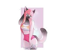 13cmx9.5cm for Femboy Hooters Furry Car Stickers Vinyl Waterproof RV Van Occlusion