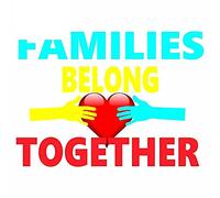 13cmx9.6cm for Families Belong Together Vinyl Car Stickers Waterproof Anime DIY Decal