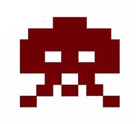 13cmx9.7cm for Arcade Space Invaders Brown Car Sticker Wall Decal Car Styling