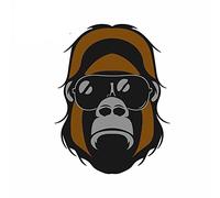 13cmx9.8cm for Gorilla Agro Head Sunglasses Car Sticker RV Refrigerator Decal Air