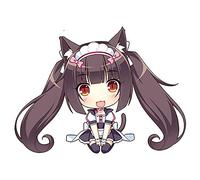 13cmx9.9cm for Chocola Nekopara Smile Cartoon Decal Van JDM DIY Car Stickers