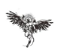13cmx9.9cm Gothic Dark Fallen Angel Car Stickers Rear Windshield Decals Motorcycle Car