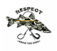 13cmx9cm for Know The Code Fish Lure Vinyl Car Stickers Surfboard Waterproof Anime
