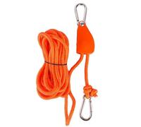 13FT Camping Rope Hanger with Ratchet Pulley - Heavy-Duty Adjustable Tie-Down Gear Carabiner Strap H with & Metal Reinforced